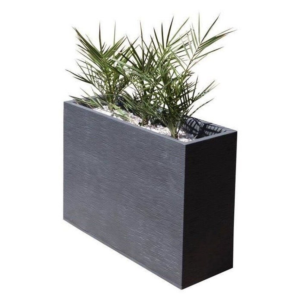 EDA EDA Kunststoffblumen-Bogen, Graphit - 46 l - 78,5 x 29,5 x 60 cm - Anthrazitgrau 