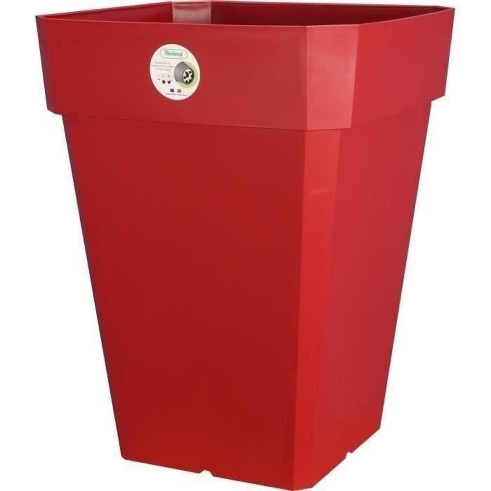 RIVIERA Soleilla Blumentopf – Quadratisch – 40 x 40 cm – Rot