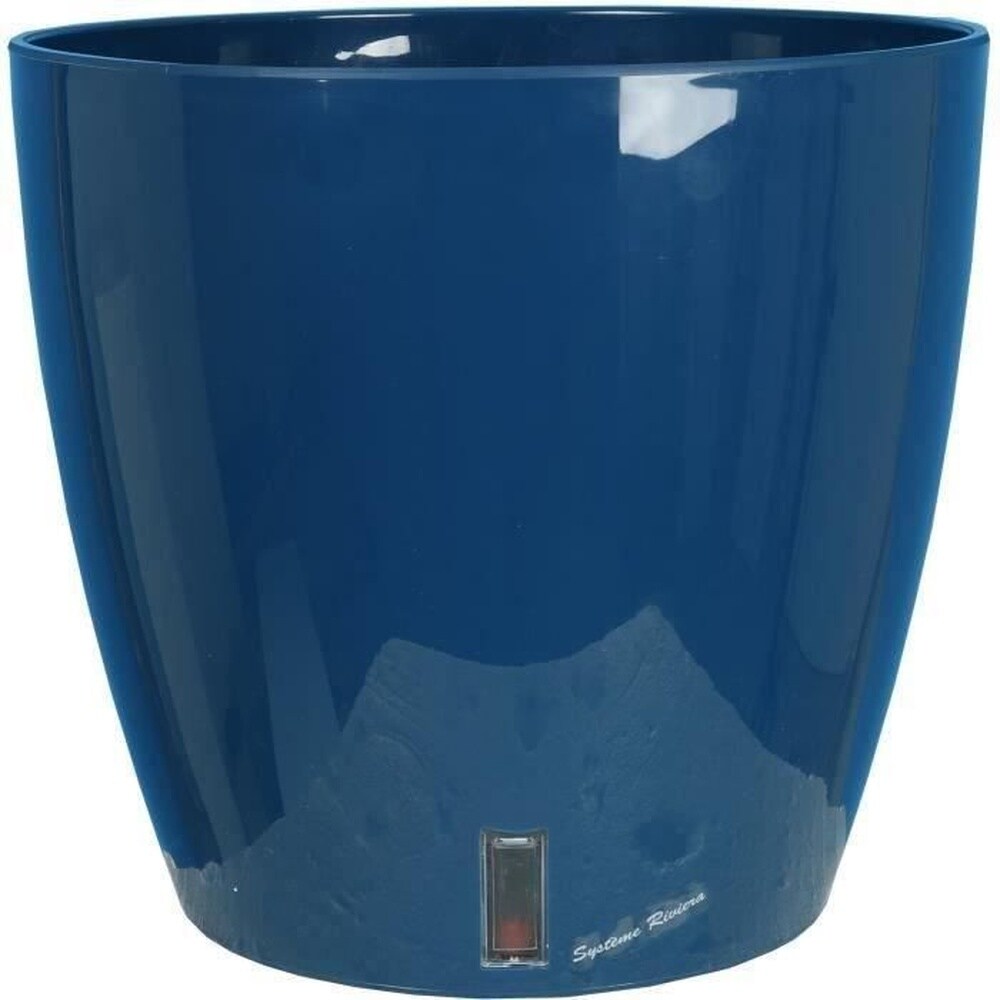 RIVIERA RIVIERA EVA NEU runder Blumenkasten - Kunststoff - Durchmesser 46 cm - Blau 