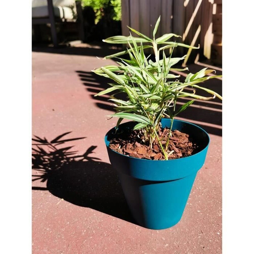 RIVIERA SOLEILLA runder Blumenkasten – Kunststoff – Durchmesser 60 cm – Blau