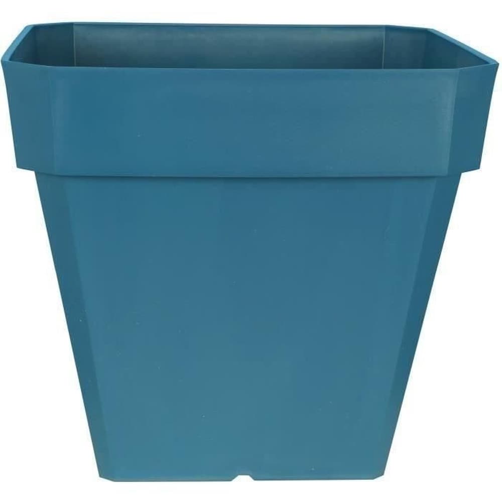RIVIERA Quadratischer Blumenkasten RIVIERA SOLEILLA - Kunststoff - 50 x 50 cm - Blau 