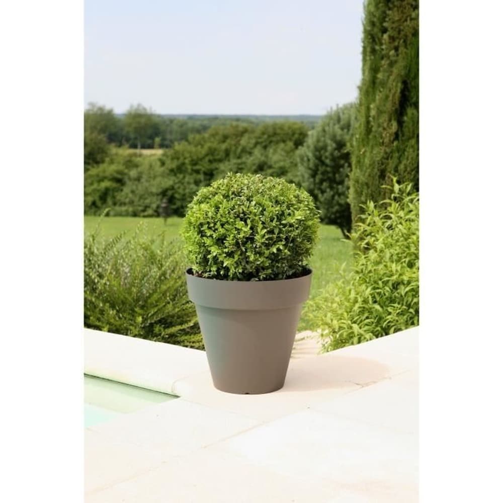 RIVIERA Riviera SOLEILLA BLUMENTOPF - RUND - &Oslash; 39,2 x 35,8 cm - glittergris 