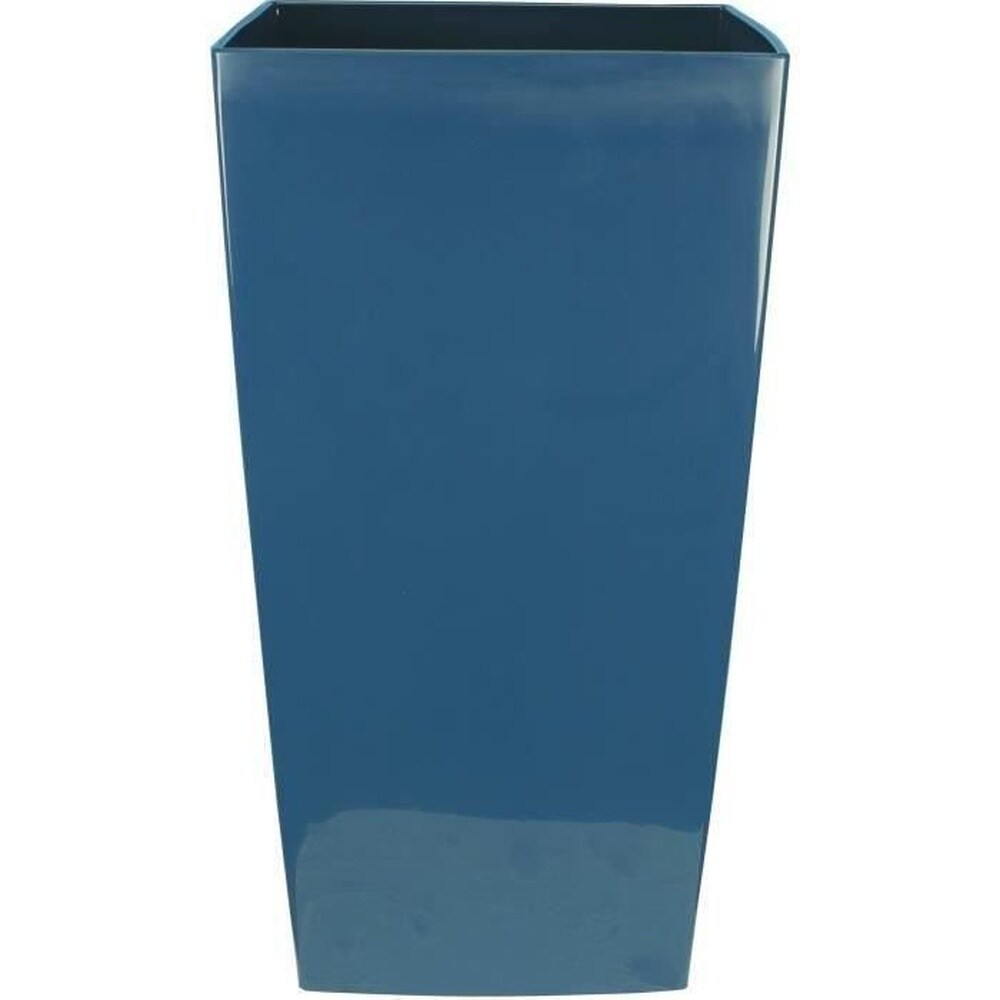 RIVIERA Quadratischer Blumenkasten RIVIERA NUANCE - Kunststoff - L 38 x T 38 x H 69 cm - Blau 
