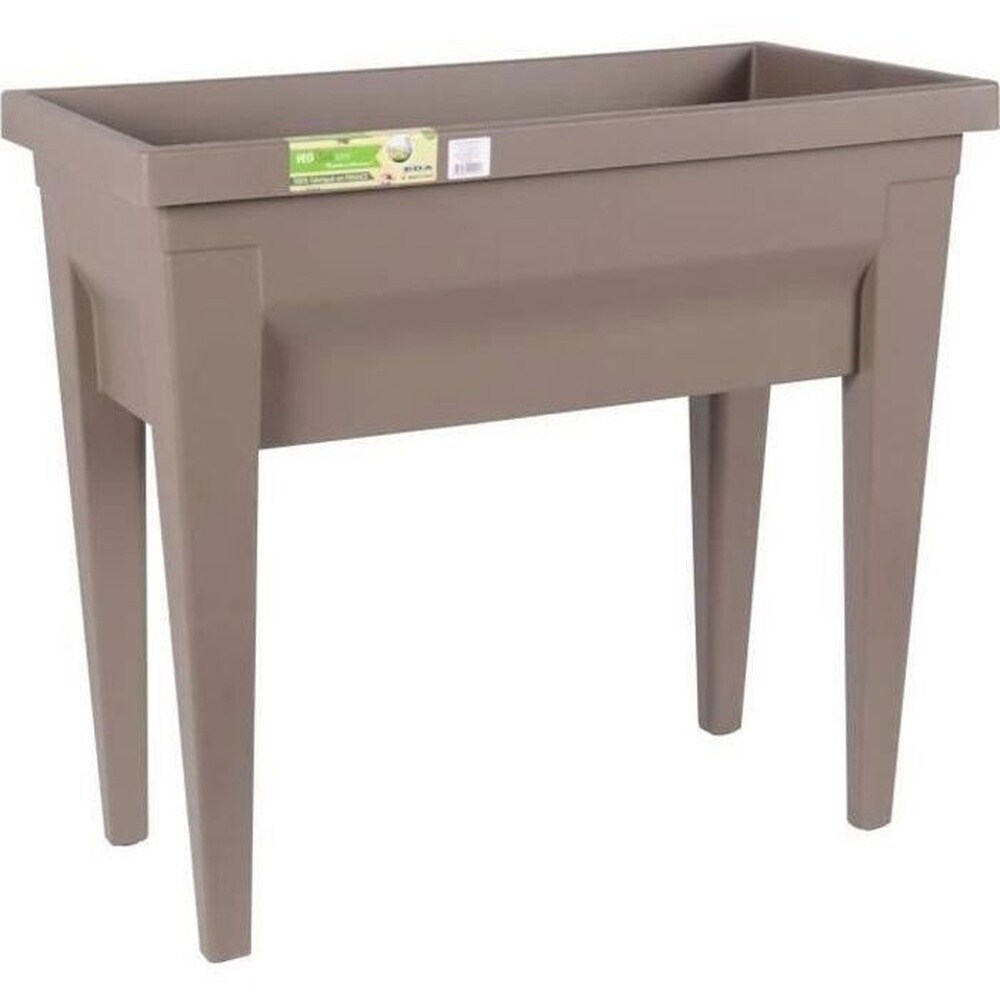 EDA EDA Gem&uuml;sebereich mit Tisch City Veg & Table &ndash; 73 x 38,5 x H 68 cm &ndash; 57 L &ndash; Taupe 