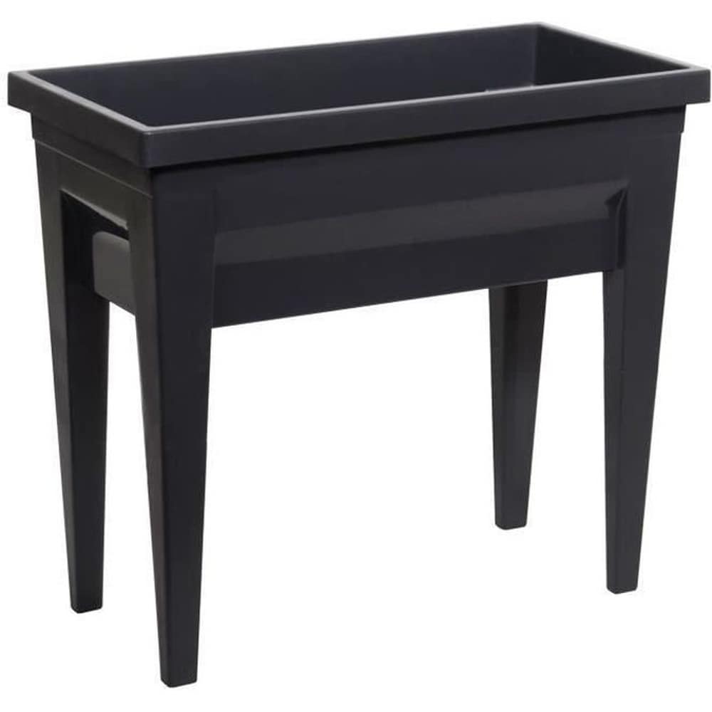 EDA Eda Potager-Bereich mit City Veg & Table-Tisch &ndash; 76 x 38,5 x H 68 cm &ndash; 57 l &ndash; Anthrazitgrau 