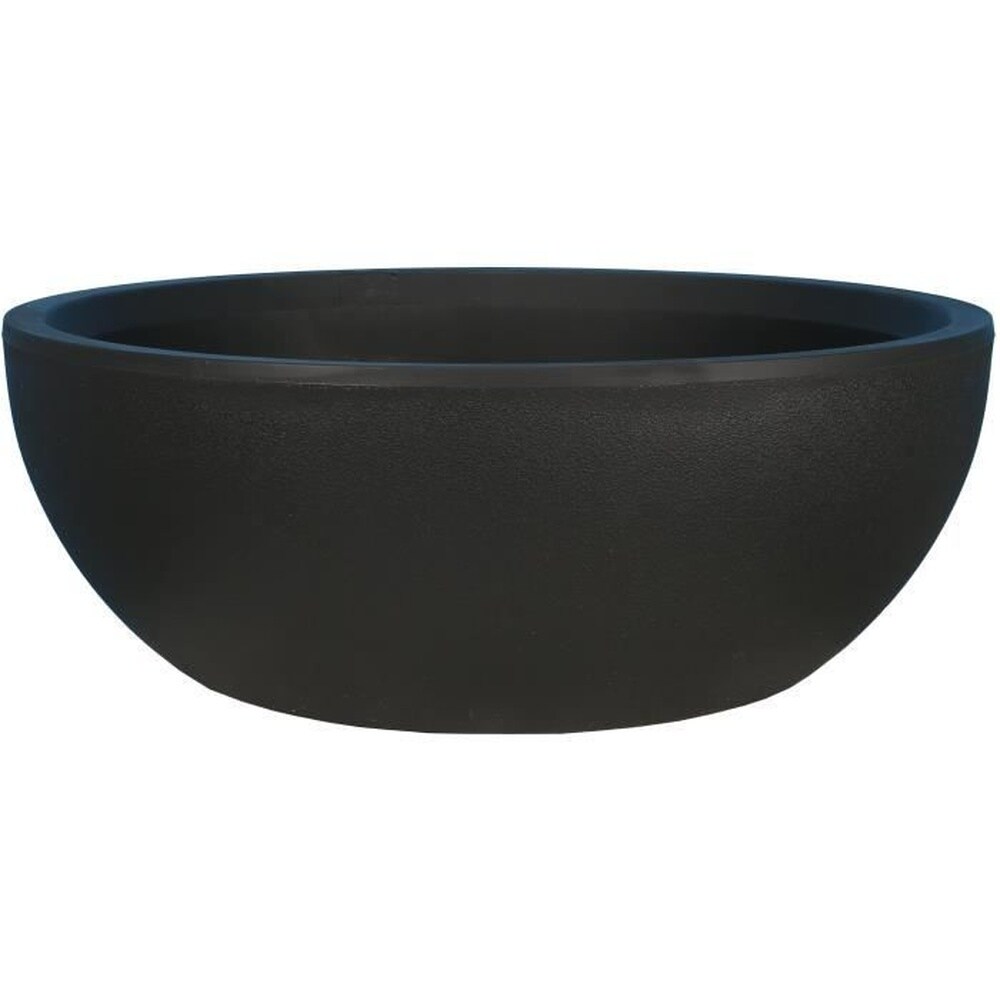 Riviera – Blumentopfzuschnitt – Granit D40 – Schwarz