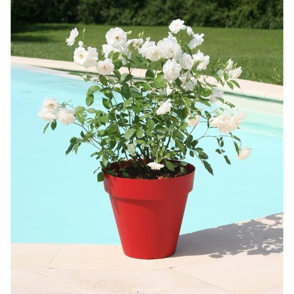Riviera Blumentopf - rund - Ø 49 x 44,8 cm - rot