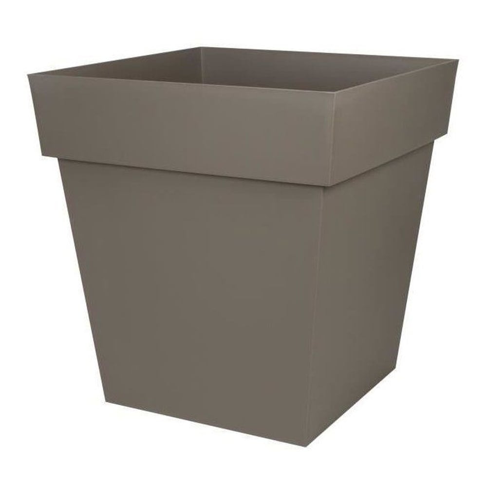 EDA EDA Quadratischer Topf Toskana - 50 cm - 87 l - Taupe 