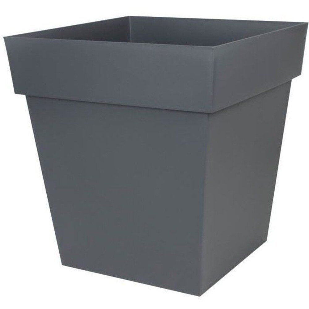EDA EDA Tuscany quadratischer Topf - 50 cm - 87 l - Anthrazitgrau 