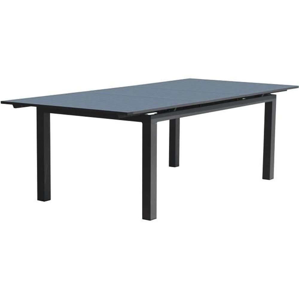 DCB GARDEN Ausziehbarer rechteckiger Gartentisch &ndash; Anthrazitgrau &ndash; Aluminium &ndash; 12 Personen &ndash; 240/300 x 100 cm &ndash; MIAMI &ndash; DCB GARDEN - Bild 1