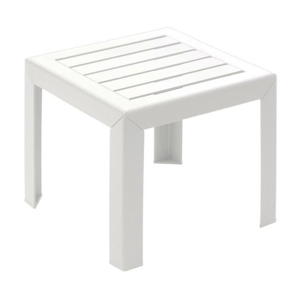 GROSFILLEX Couchtisch &ndash; GROSFILLEX &ndash; Miami &ndash; Wei&szlig; &ndash; 40x40 &ndash; Kunstharz 