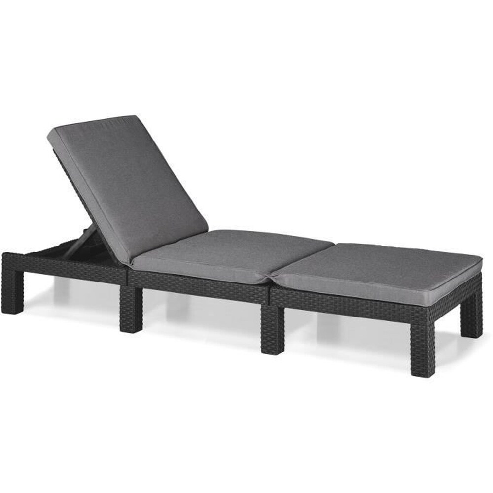 ALLIBERT by KETER Keter Sessel lang mit Daytona Graphit 441306 Kissen 