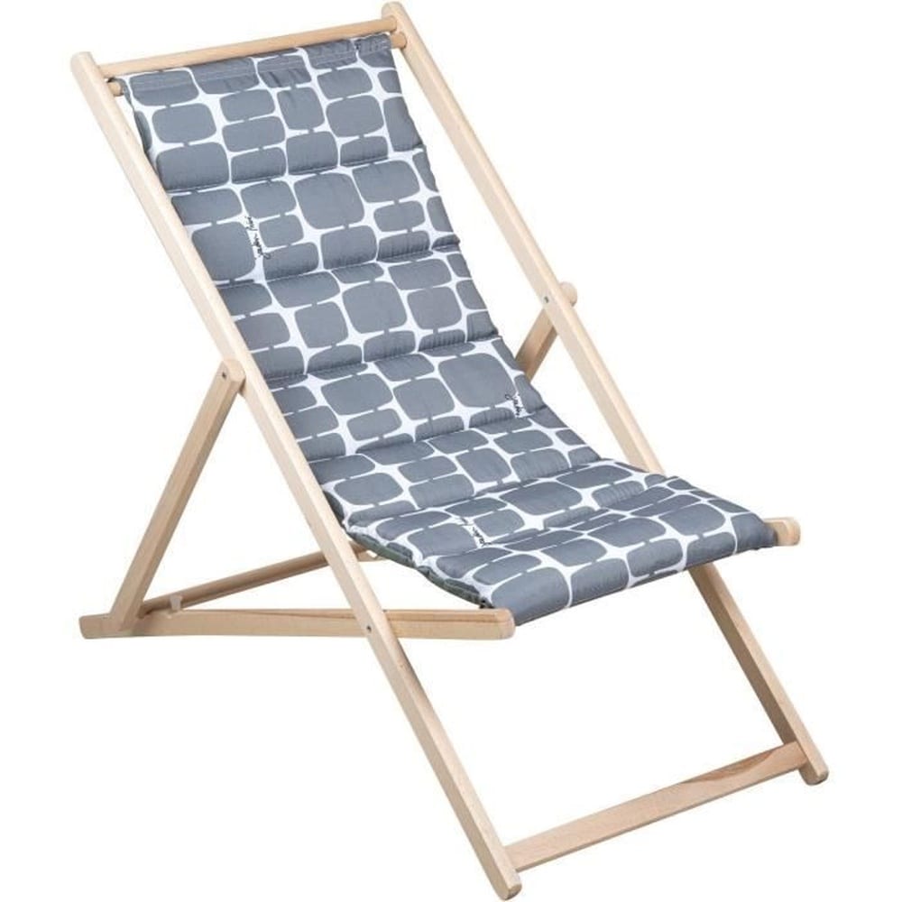 JARDIN PRIVE Gesteppter Liegestuhl &ndash; PRIVATER GARTEN &ndash; FUTURISTISCH &ndash; Mastic &ndash; F100 