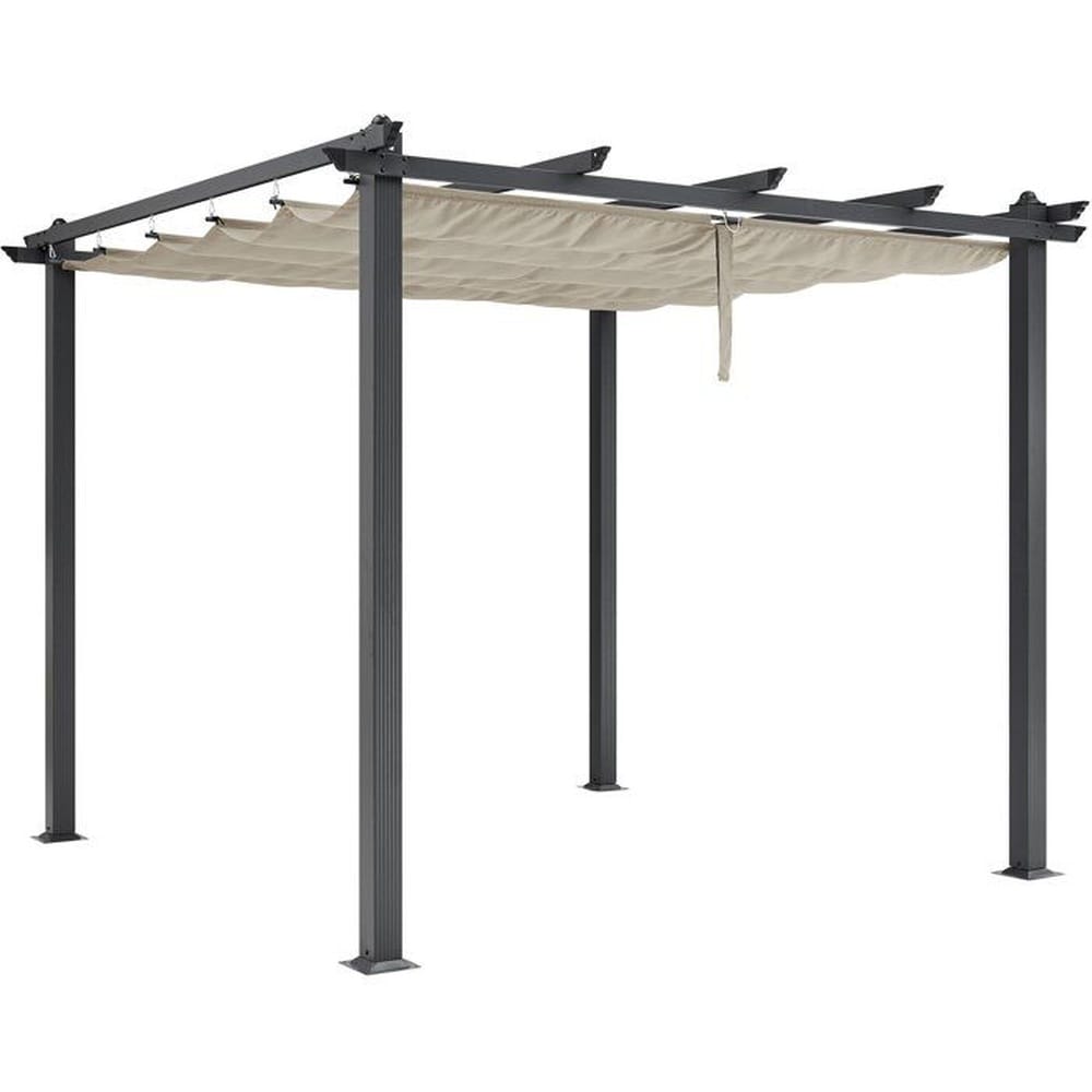 CALVI CORDOBA Aluminium-Pergola &ndash; Beige &ndash; 3 x 3 m 