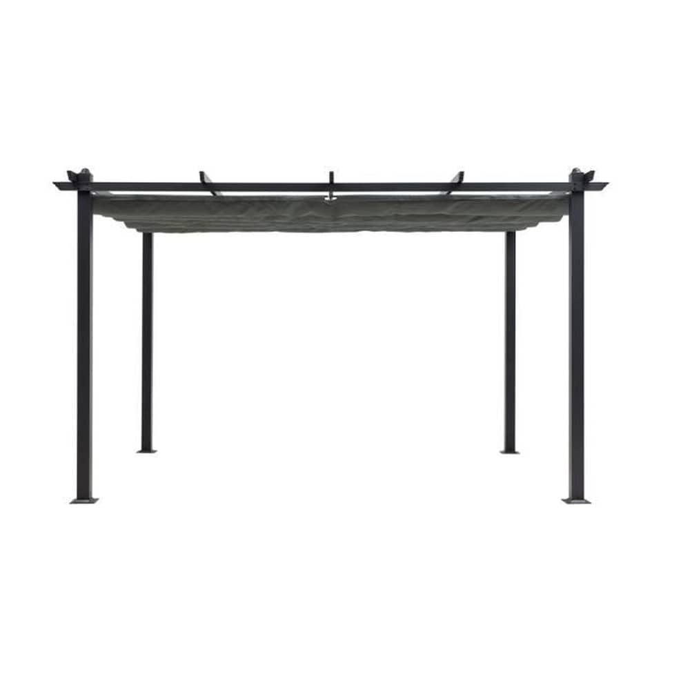 CALVI CORDOBA Aluminium-Pergola &ndash; Grau &ndash; 4 x 3 m 