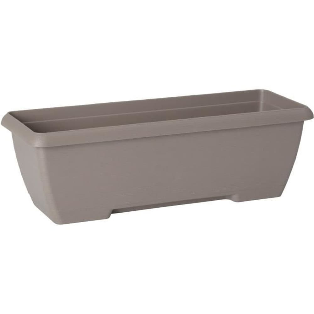 GARDEN ID Pflanzk&uuml;bel &ndash; GARDEN ID Teramo &ndash; Taupe, 60 cm &ndash; Robust &ndash; Integriertes Wasserreservoir &ndash; Recycelt & 100 % recycelbar &ndash; Viel Platz f&uuml;r Pflanzen 