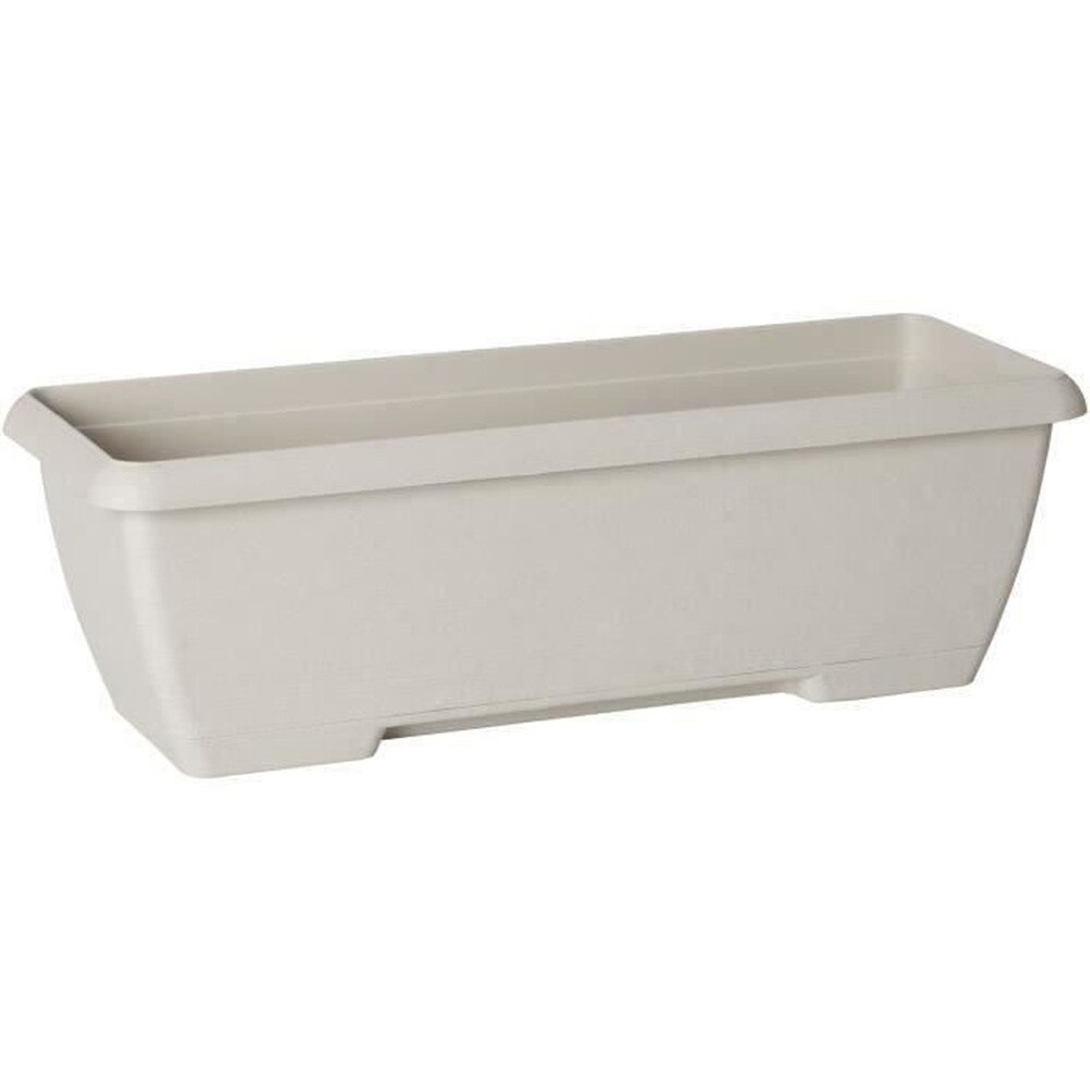 Pflanzkübel – GARDEN ID Teramo – Weiß, 60 cm – Robust – Integrierter Wasserspeicher – Recycelt & 100 % recycelbar – Viel Platz für Pflanzen