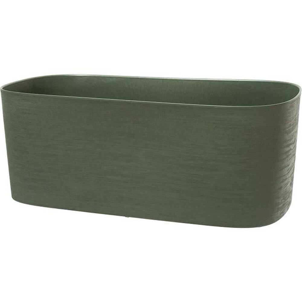 XL-Pflanzgefäß mit Wasserreservoir – GARDEN ID Respect – Grünspan 80 x 38 cm – 100 % Hausmüll – 100 % recycelbar