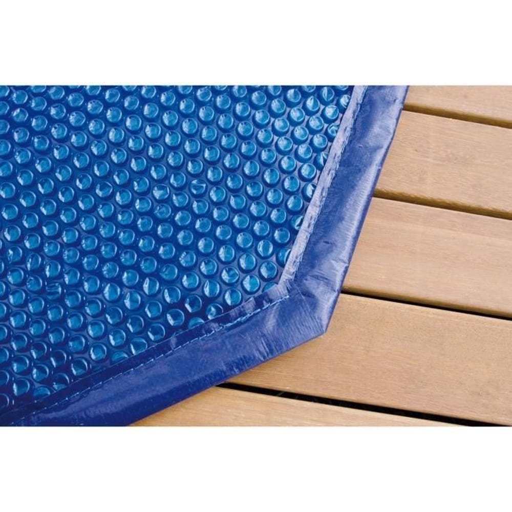 UBBINK Luftpolsterfolie f&uuml;r rechteckiges UBBINK Holz-Schwimmbecken 200x350 - Blau - 400 Mikron 