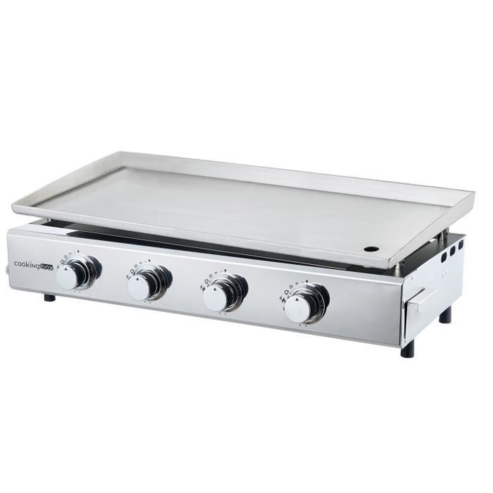 Gasgrillplatte – 4-flammig – Brasilia – Komplett aus Edelstahl – Kochfläche – XXL – 84 x 34 cm