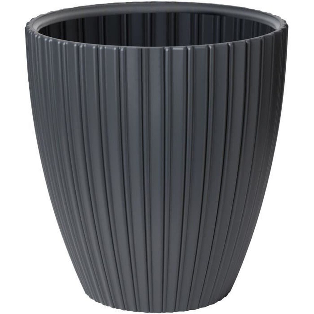 Blumentopf – Garten-ID – Elegant – 40 x 42 cm – Für Garten, Balkon oder Innenräume – Anthrazit