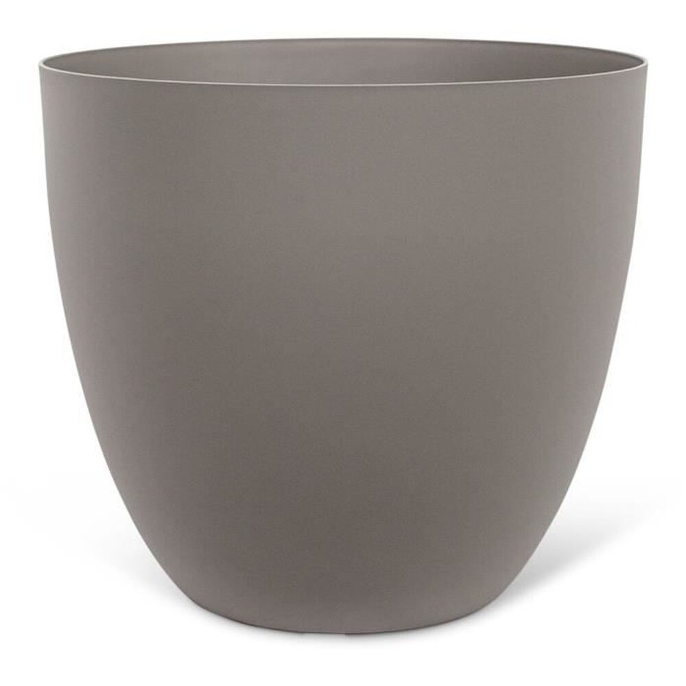 Blumentopf - GARDEN ID - Phoenix Taupe - 38 x 34 cm - 100 % recycelt und recycelbar - Frost- und UV-beständig - Für den Außenbereich