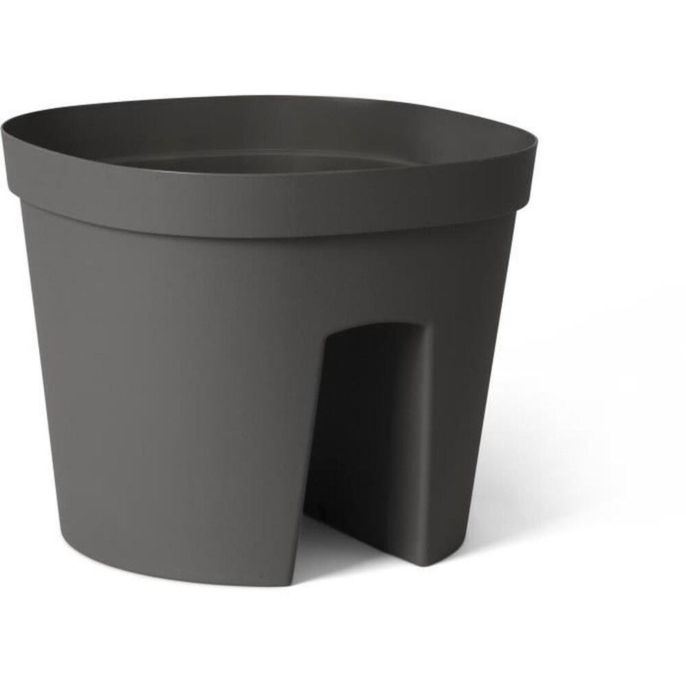 Balustradentopf – GARDEN ID Smile – Anth. 30 cm – Passend für alle Balustraden – Wasserreservoir – recycelt und zu 100 % recycelbar
