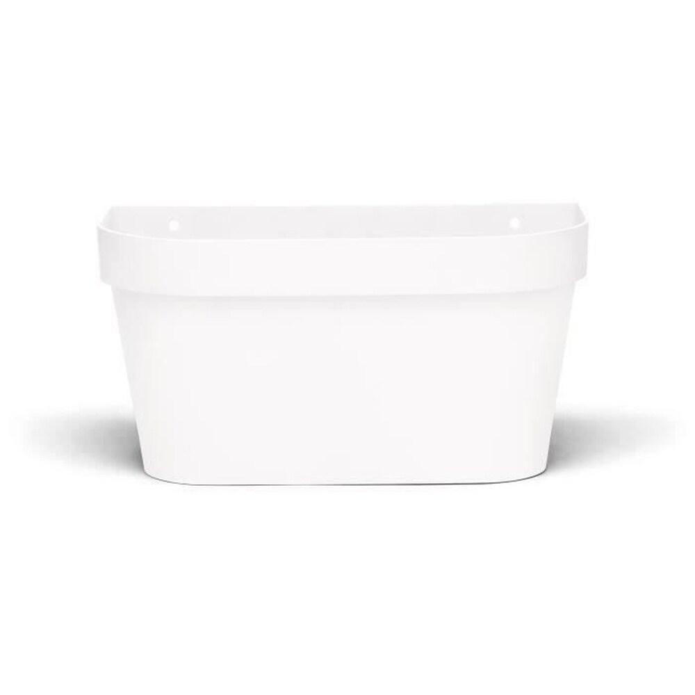 Wandpflanzgefäß – GARDEN ID Star – Weiß 36 x 16 cm – Wasserreservoir mit Überlaufsystem – Recycelt und zu 100 % recycelbar