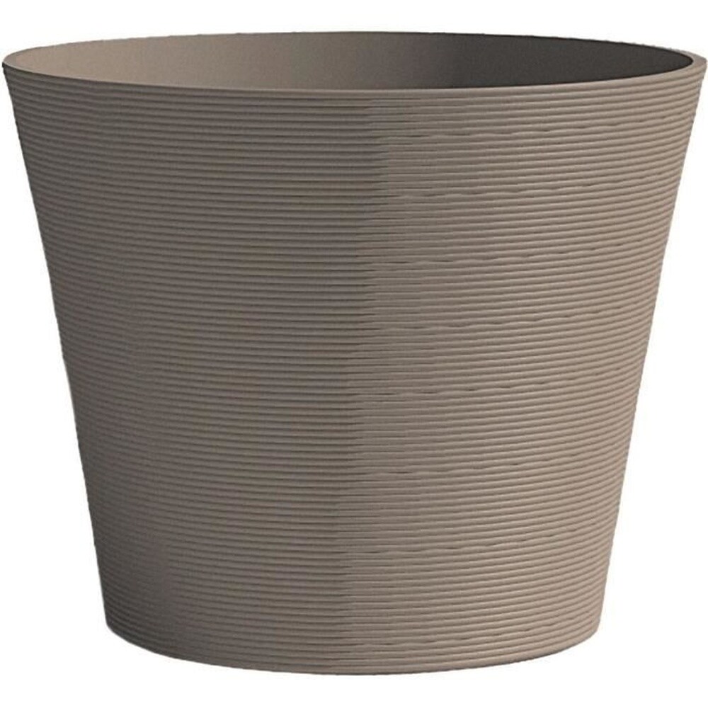 Blumentopf – GARDEN ID – Green Care Sense Taupe – 40 x 34 cm – 10 Jahre Garantie – 100 % recycelt – UV- und frostbeständig