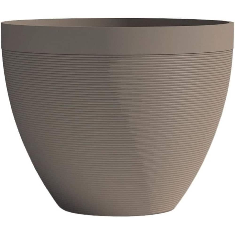 GARDEN ID Blumentopf &ndash; GARDEN ID &ndash; Green Care Impact Taupe &ndash; 30 x 26 cm &ndash; 10 Jahre Garantie &ndash; 100 % recycelt &ndash; UV- und frostbest&auml;ndig 