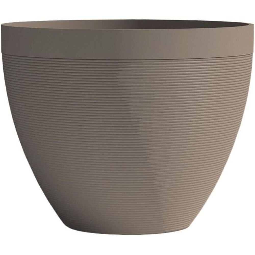 Blumentopf – GARDEN ID – Green Care Impact Taupe – 40 x 31 cm – 10 Jahre Garantie – 100 % recycelt – UV- und frostbeständig