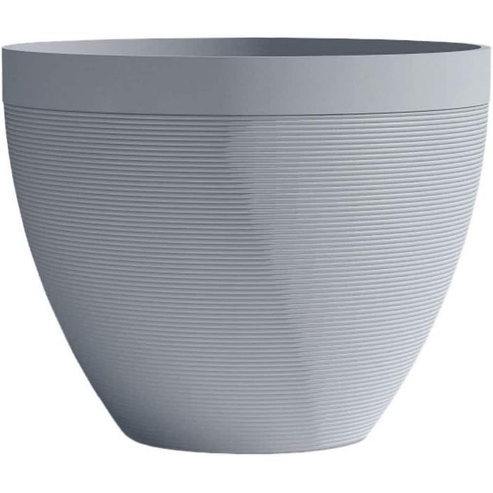 GARDEN ID Blumentopf &ndash; GARDEN ID &ndash; Green Care Impact Blau-Grau &ndash; 50 x 41 cm &ndash; 10 Jahre Garantie &ndash; 100 % recycelt &ndash; UV- und frostbest&auml;ndig 