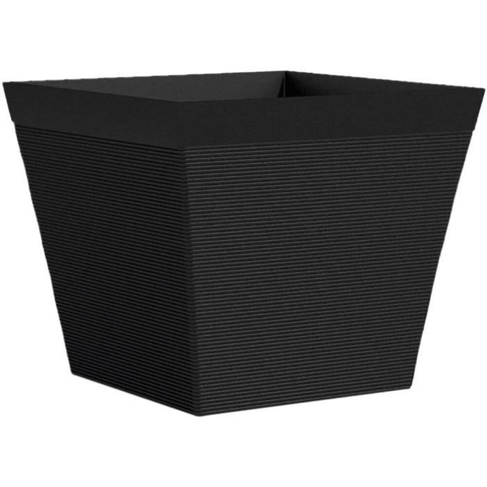 Quadratischer Topf – GARDEN ID – Green Care Impact Black-Anth – 39 x 33 cm – 10 Jahre Garantie – 100 % recycelt – UV- und frostbeständig