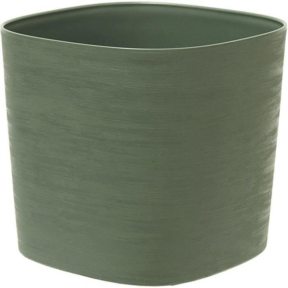 Topf mit Wasserreservoir - GARDEN ID Respect - Verdigris 20 x 20 cm - 100% Haushaltsabfall - 100% recycelbar - Strukturierte Oberfläche.