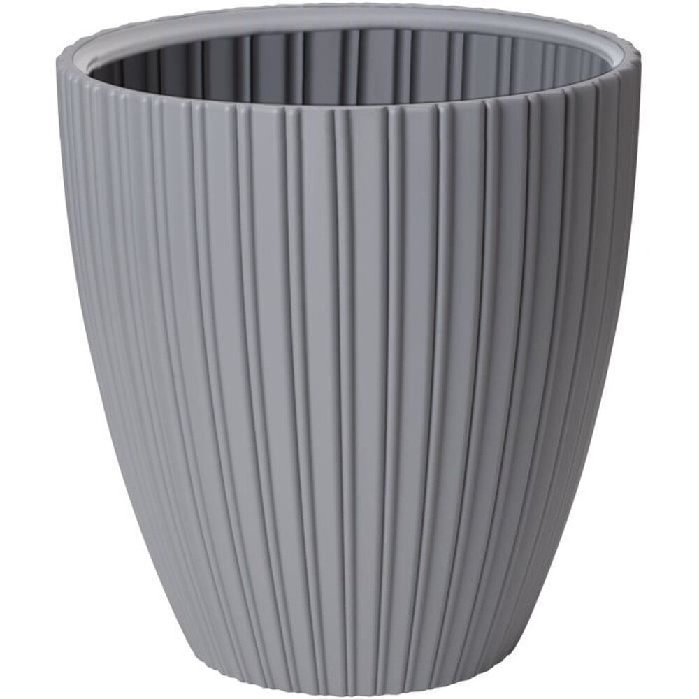 Blumentopf – Garten-ID – Elegant – 40 x 42 cm – Für Garten, Balkon oder Innenräume – Hellgrau