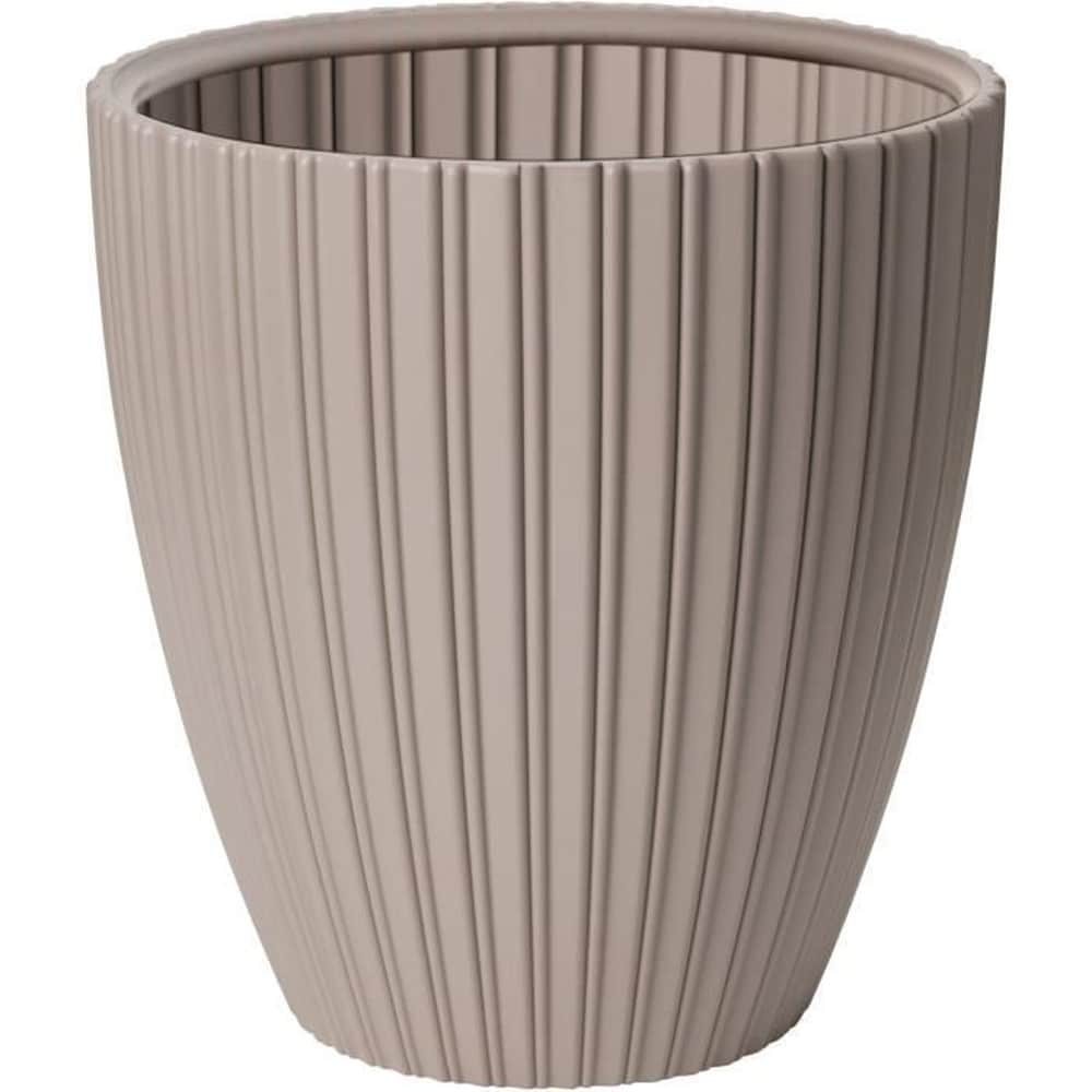 GARDEN ID Blumentopf &ndash; Garten-ID &ndash; Elegant &ndash; 40 x 42 cm &ndash; F&uuml;r Garten, Balkon oder Innenr&auml;ume &ndash; Taupe 