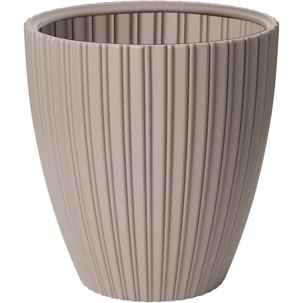 Blumentopf – Garten-ID – Elegant – 40 x 42 cm – Für Garten, Balkon oder Innenräume – Taupe