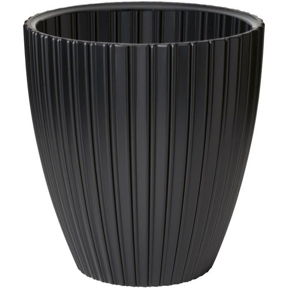 Blumentopf – Garten-ID – Elegant – 40 x 42 cm – Für Garten, Balkon oder Innenräume – Schwarz