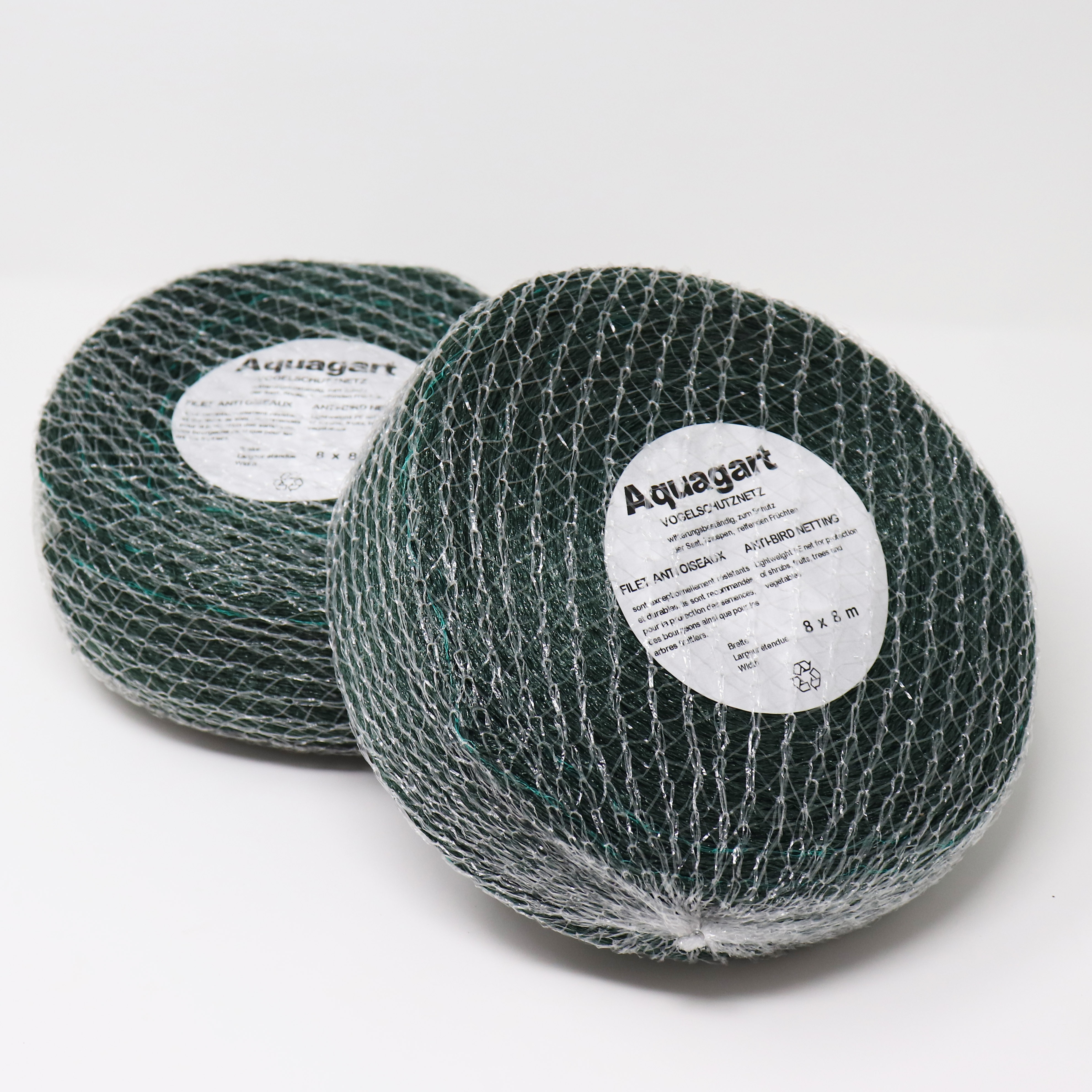 Aquagart Vogelschutznetz 8m x 8m Obstbaumnetz Gem&uuml;senetz 