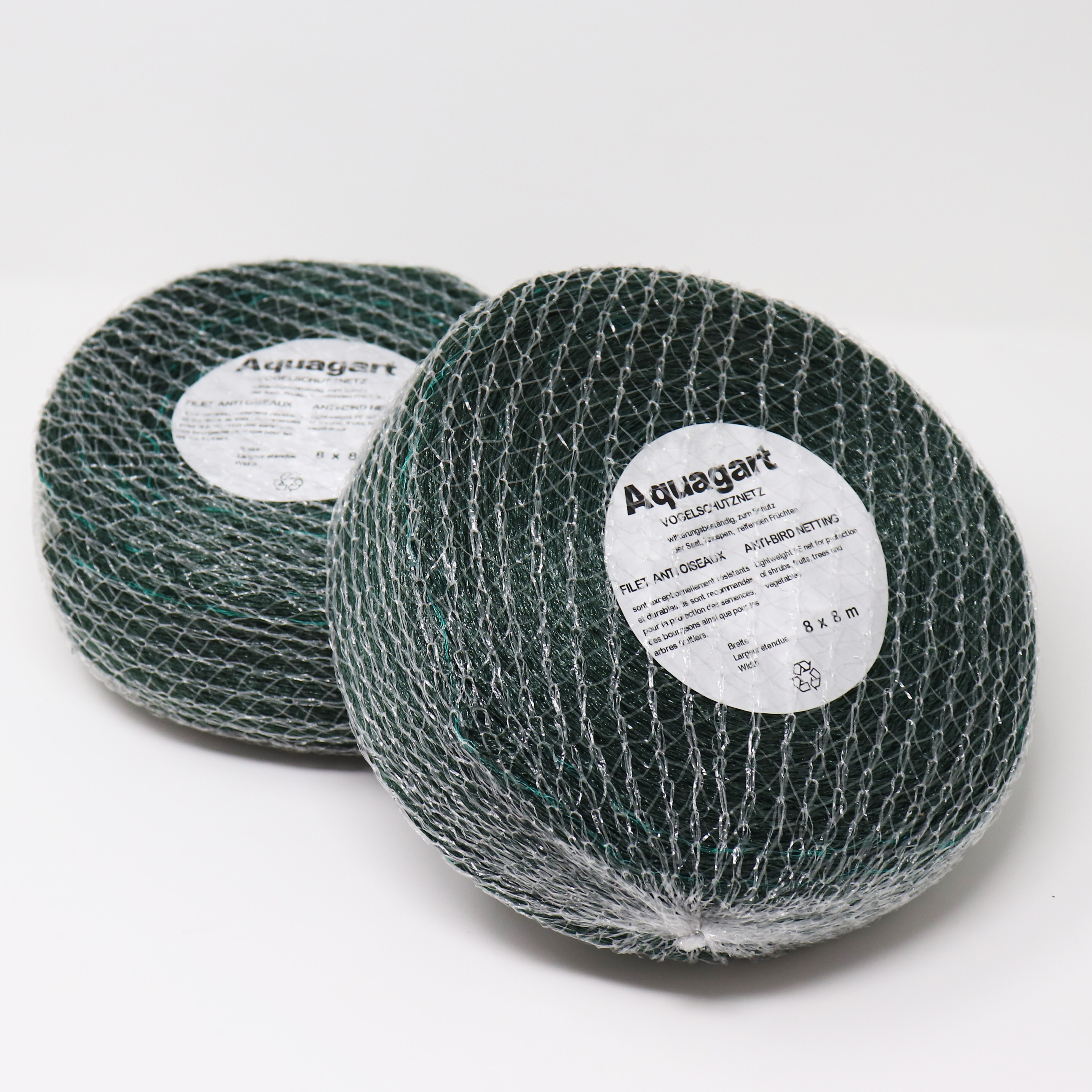 Aquagart 4 Vogelschutznetze 8m x 8m Obstbaumnetz Gem&uuml;senetz 