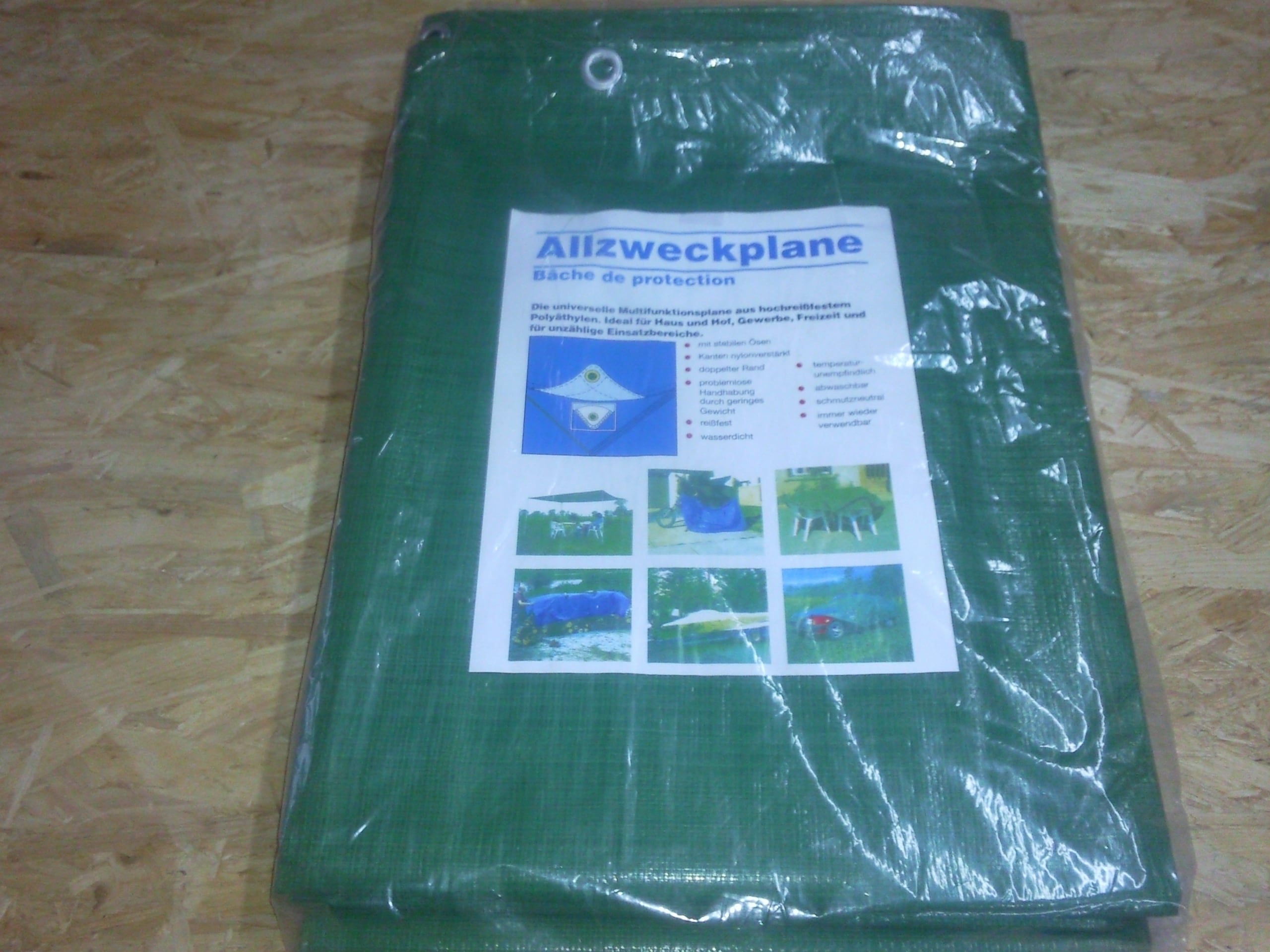 Aquagart Gewebeplane 150g 6m x 10m Abdeckplane Bootsplane Allzweckplane Plane - Bild 1