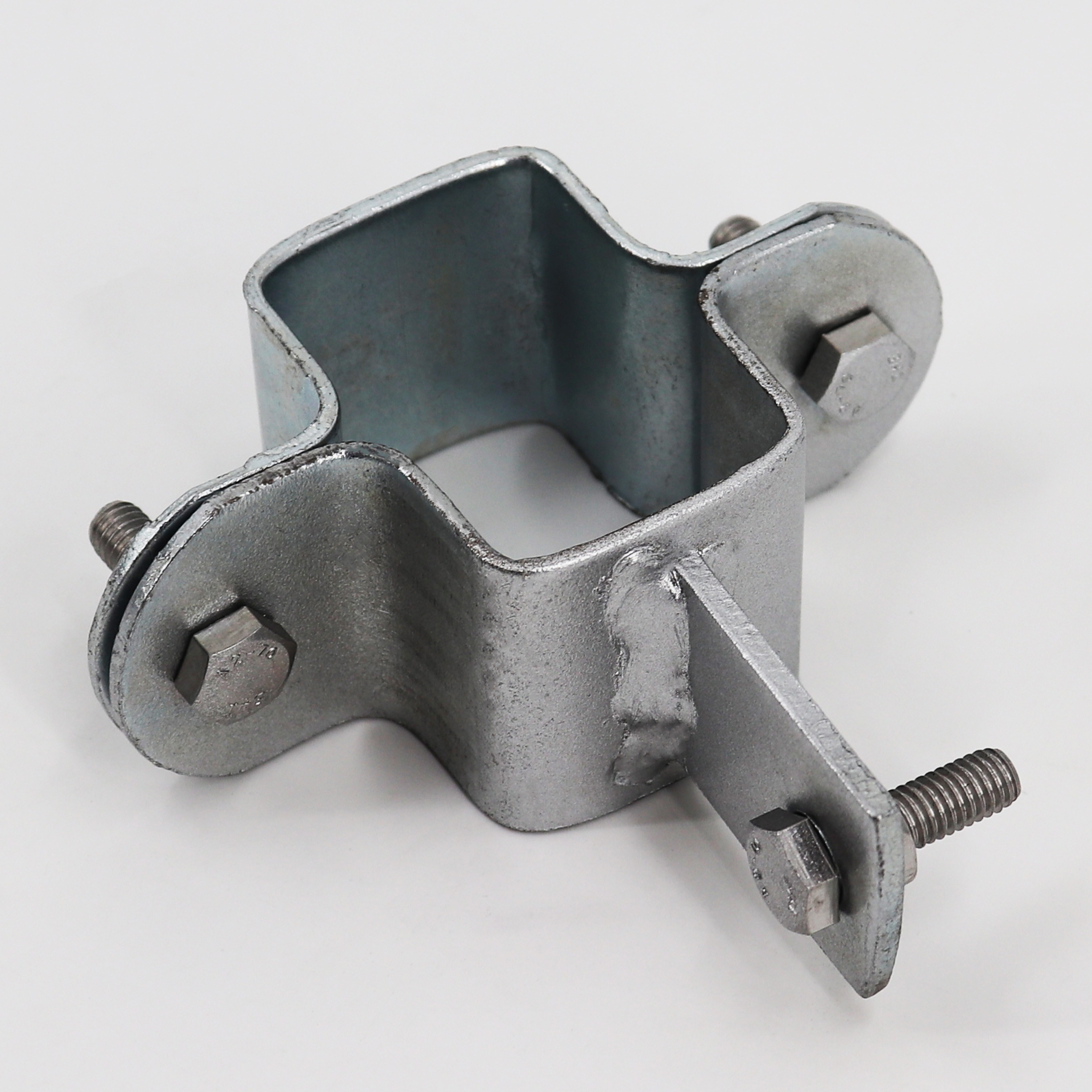 Aquagart 1 Schelle f&uuml;r Z-Profil Pfahl Wildzaun Forstzaun Knotengeflecht Weidezaun 