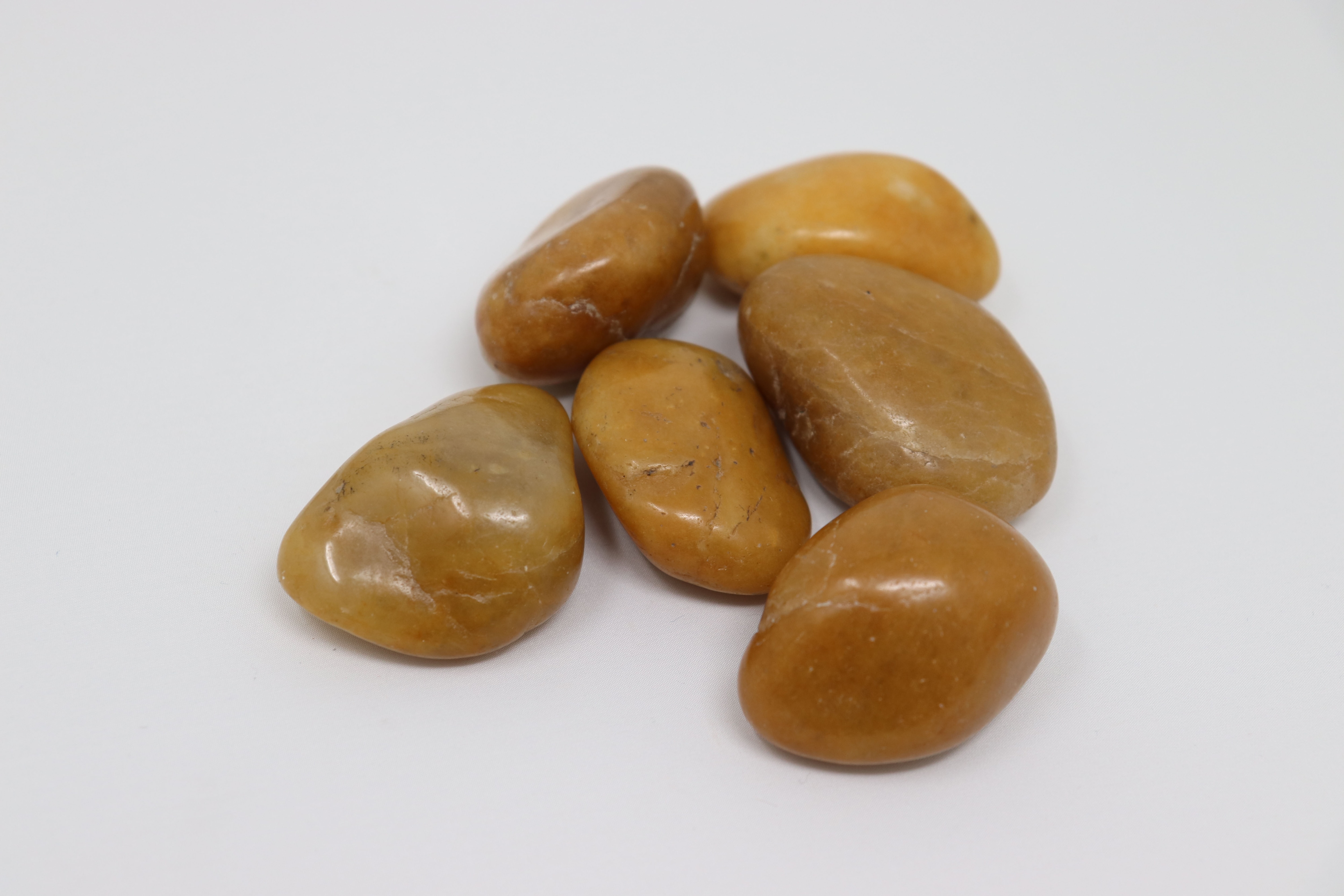 Aquagart 140kg Polierter Kiesel Flusskiesel Kieselsteine Gartenkies Zierkies gelb 