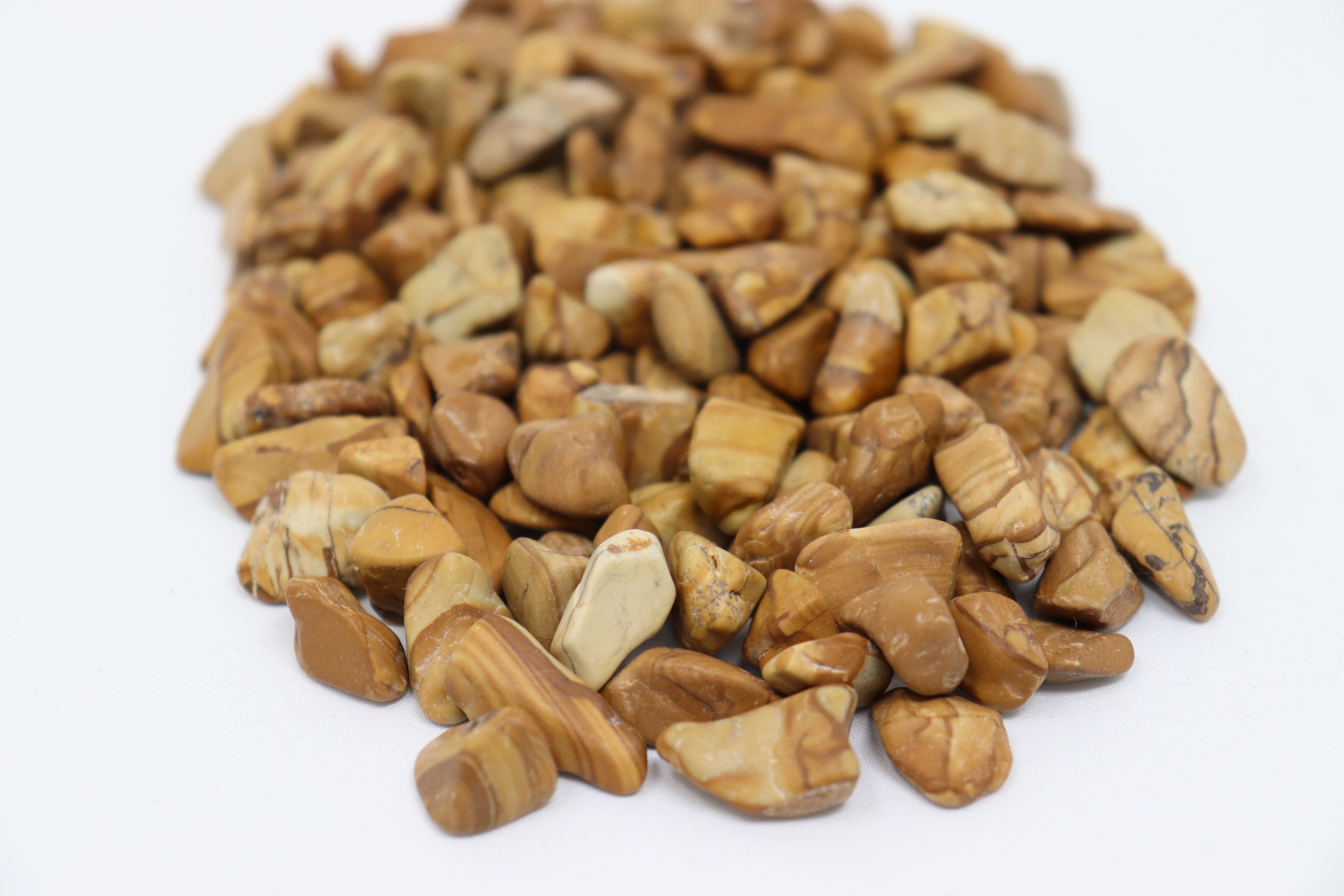 Aquagart 180kg Polierter Splitt Flusskiesel Kieselsteine Gartensplitt Ziersplitt holz 