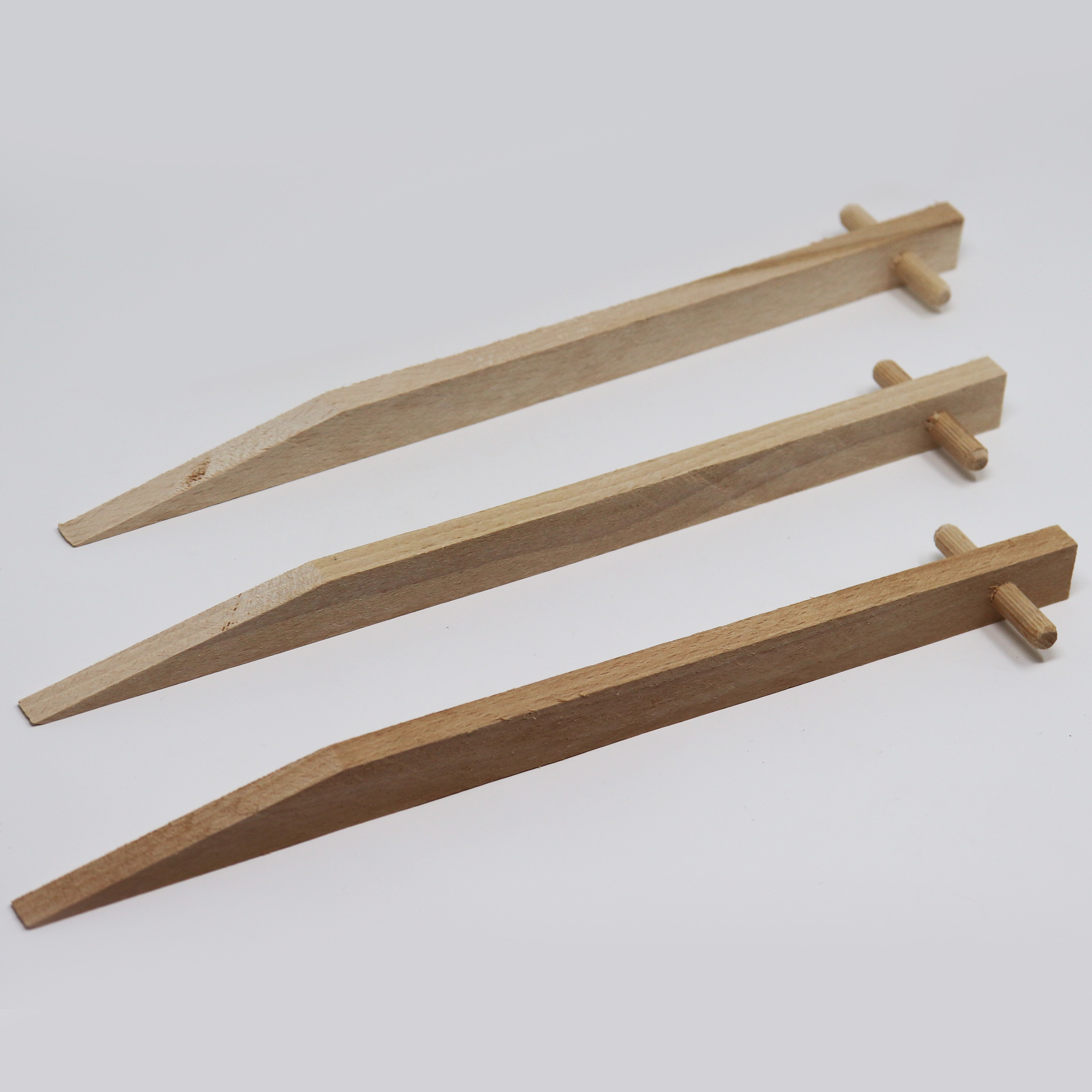 Aquagart 10 Erdanker aus Buchenholz I Holz Bodenanker Holzp?ock Befestigungsanker 