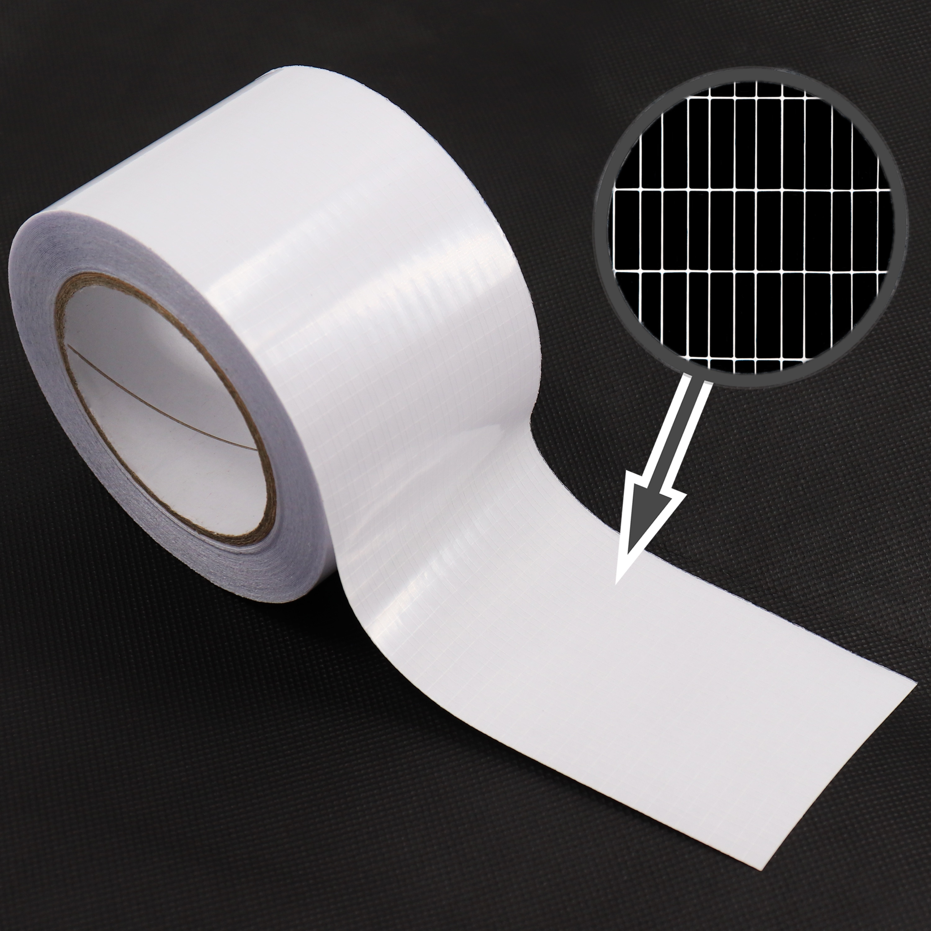 Aquagart 4x Reparaturklebeband I Gew&auml;chshausfolie Gitterfolie UV best&auml;ndig 8cm x 15m 