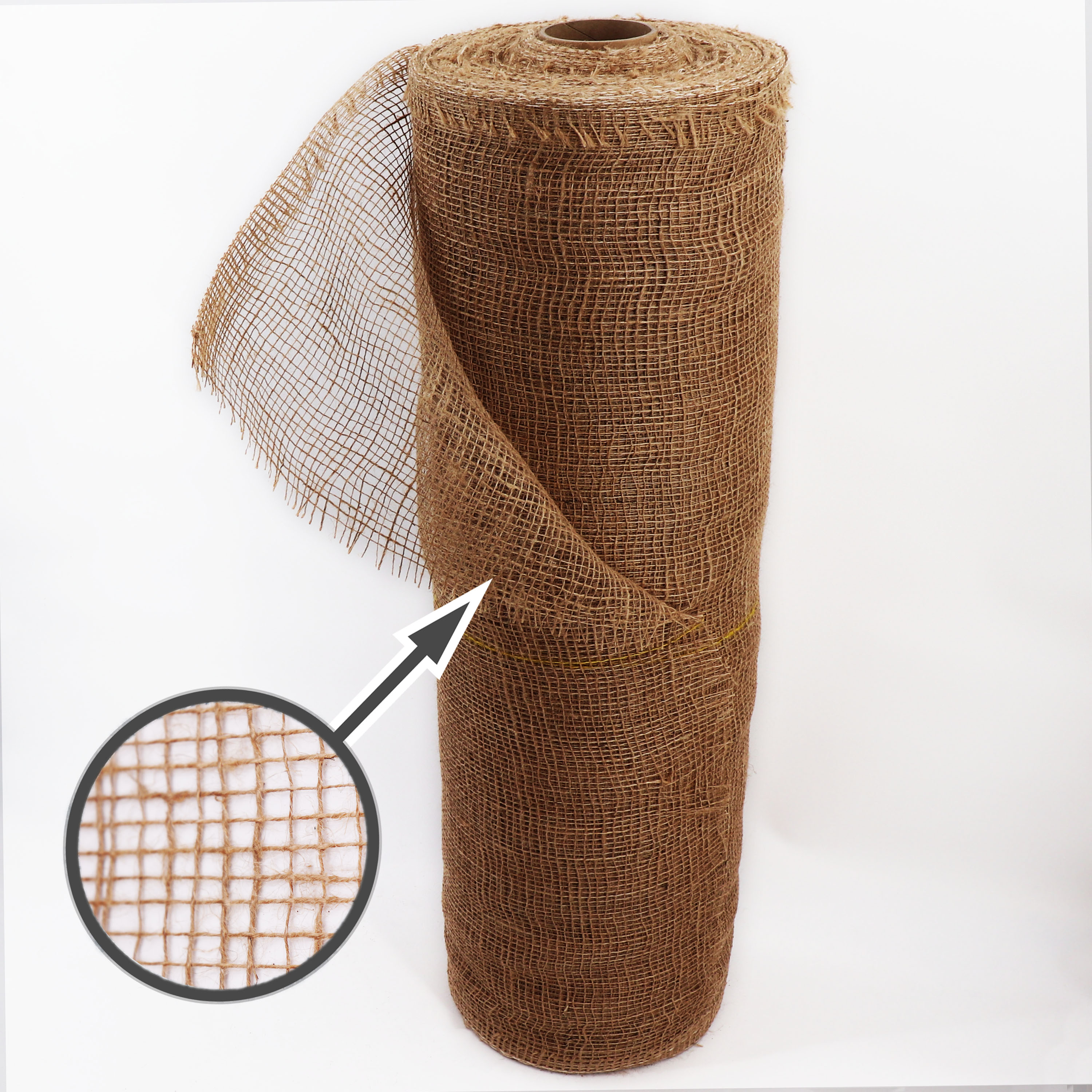 Aquagart 30m x 1m Jutegewebe 105g/m&sup2; Jutematte Gartenjute Jute Stoff Sackleinen Juteband 