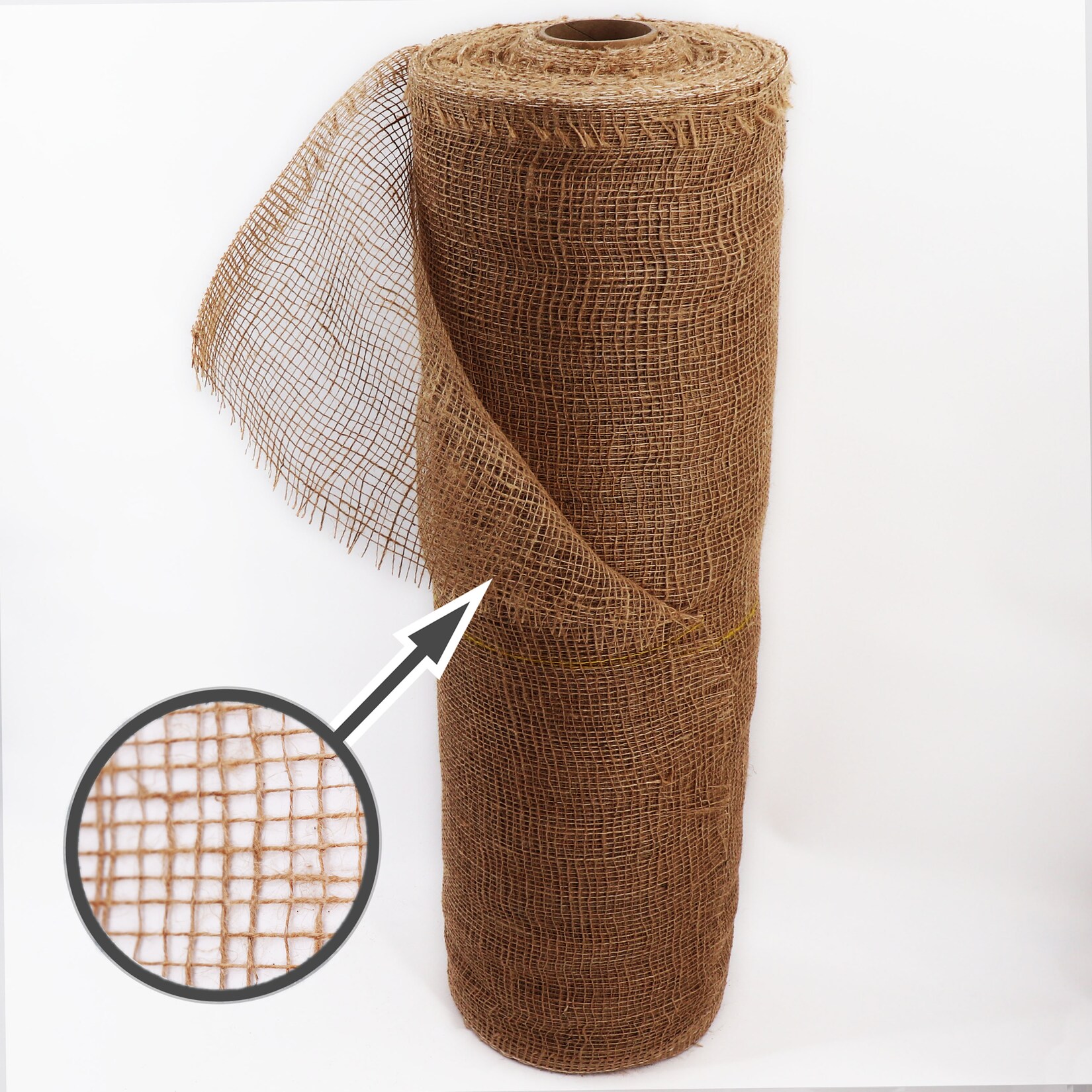 Aquagart 65m x 1m Jutegewebe /m² Jutematte Gartenjute Jute Stoff Sackleinen Juteband