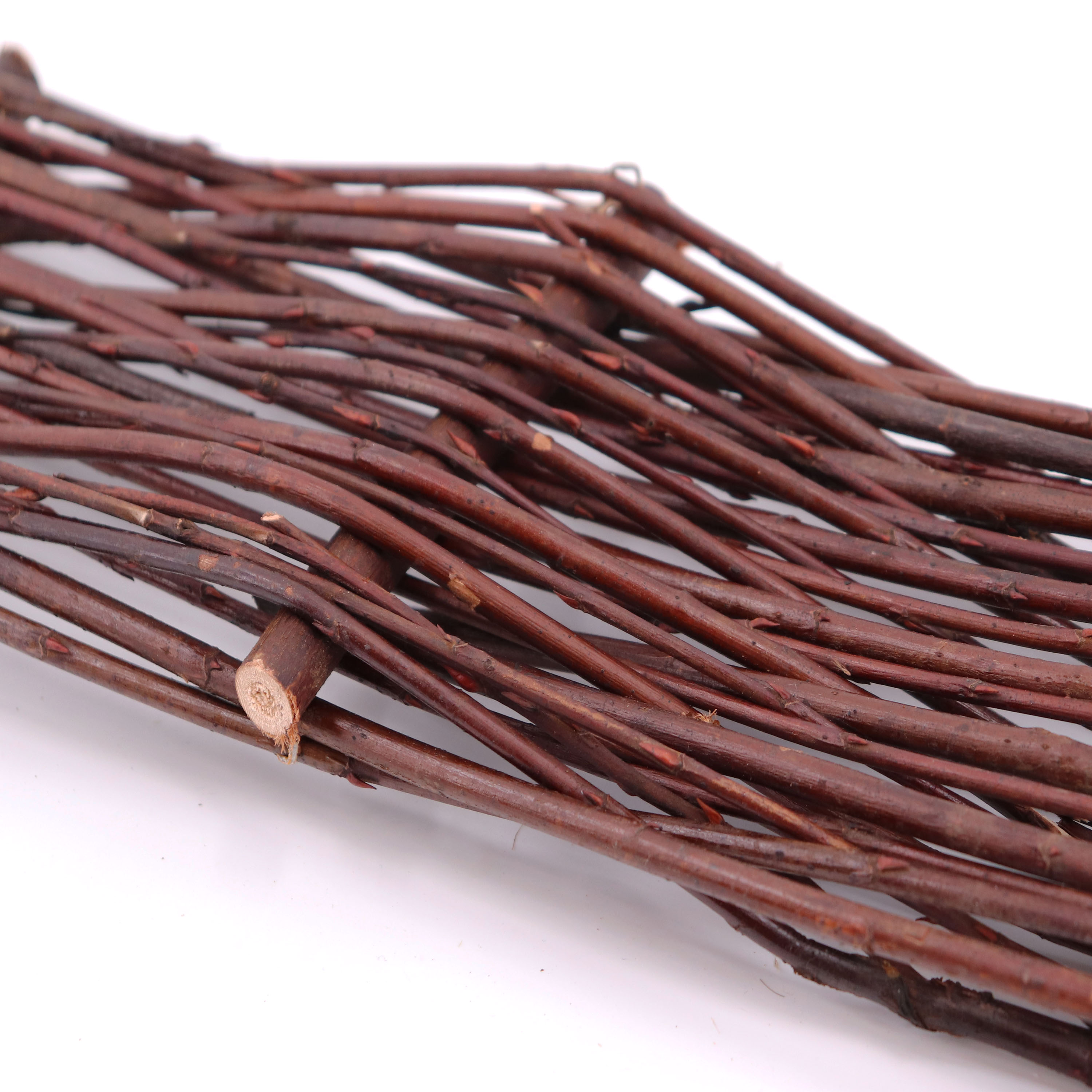 Aquagart 10 Beeteinfassungen aus Weide 20x100cm I Beetbegrenzung /Weidenzaun zur Beetumrandung Rasenkante 