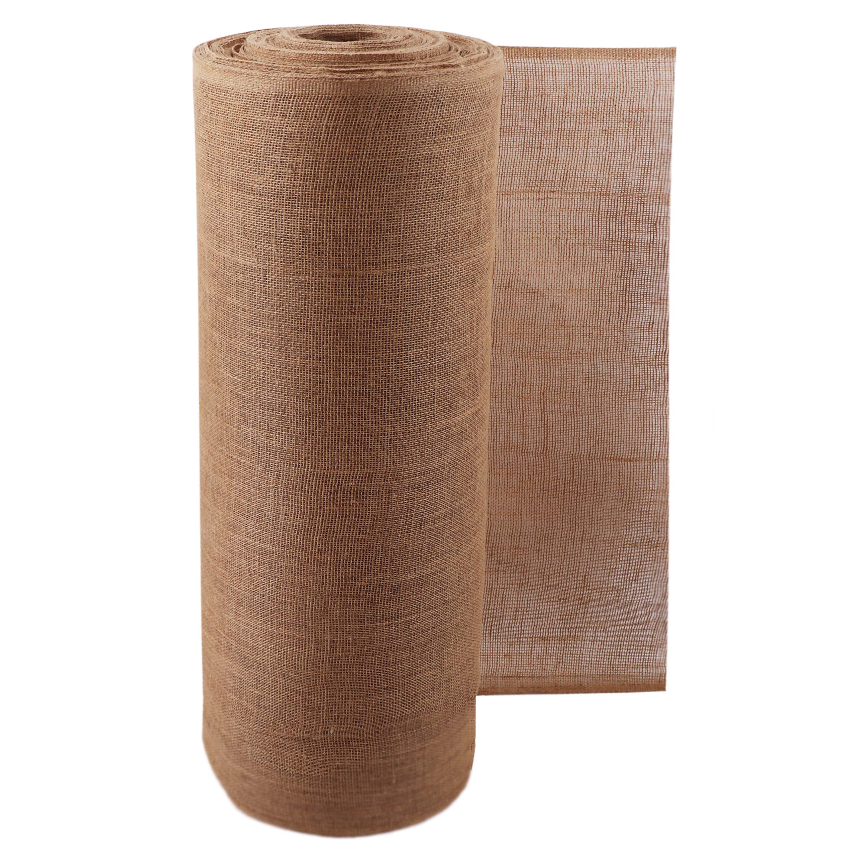Aquagart 5m x 1m Jutegewebe 215g/m&sup2; Jutematte Gartenjute Jute Stoff Sackleinen Juteband 